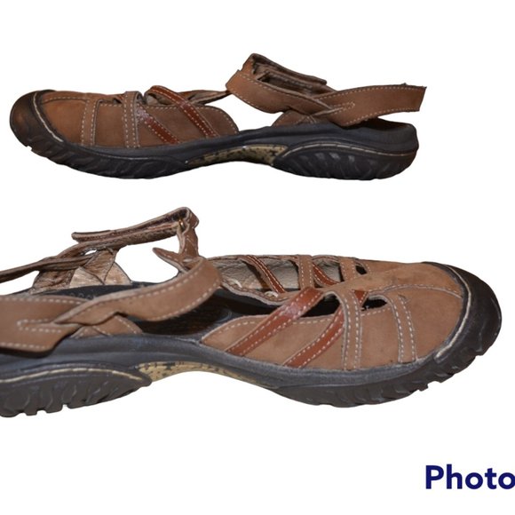 Jambu All Terra Design Leather Upper Sandals Women 8M Cherry - Picture 7 of 10